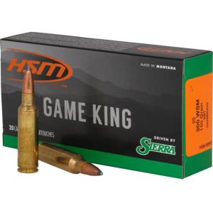HSM Ammunition Game King Rifle Ammunition 1404978 HSM300WSM39N