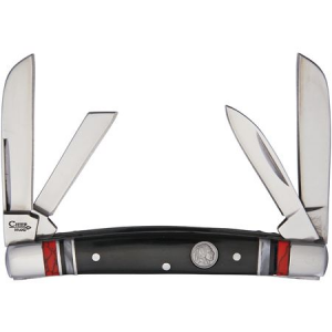 Chief Knives 110BRW Congress Folding Pocket Knife with Black Delrin Handle