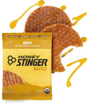 Honey Stinger Gluten Free Organic Waffle, Salted Caramel -1 oz Packet/6 Count Box, 80306