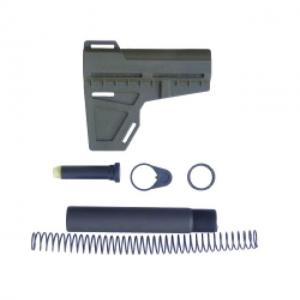 KAK Shockwave Package, Pistol Stabilizer Brace/Tube/Buffer/Buffer Spring/Endplate/Castle Nut, OD Green, SHOCKWAVE-PACKAGE-GREEN SHOCKWAVEPACKAGEGREEN