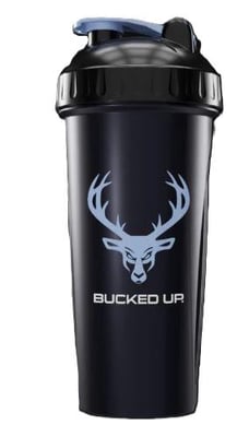 BUCKED UP SHAKER 28OZ BLACK &amp; BLUE BPA FREE 