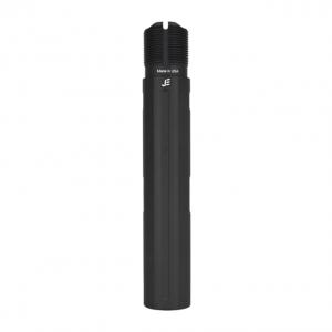 JE Machine Tech AR-15 Pistol Buffer Tube Receiver Extension, Fluted, Mil-Spec, Short Contour, 6061-T6, Anodized, Black, PS-BTP2