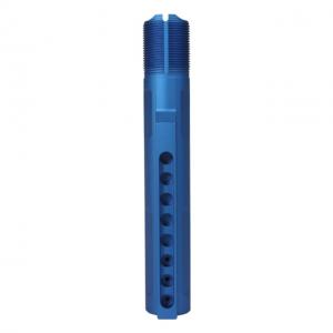 JE Machine Tech AR-15/M4 Adjustable 8-Position Fluted Buffer Tube, .223, Mil Spec, Blue, PS-BTMS2BLU