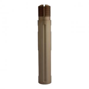 JE Machine Tech AR-15 Pistol Buffer Tube Receiver Extension, Fluted, Mil-Spec, Short Contour, 6061-T6, Anodized, Tan, PS-BTP2TAN
