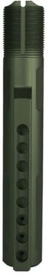 JE Machine Tech AR15/M4 .223 MIL-SPEC Adjustable Short Contour Machining Fluted Buffer Tube, 8 Position 3 Drain Hole, OD Green, PS-BTMS2OD