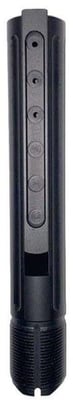 JE Machine Tech AR15/M4 .223 MIL-SPEC Lightweight Long Contour Machining Fluted Buffer Tube w/ Circle Cut Out On End Cap, 6 Position 3 Drain Hole, Black, PS-BTMS5