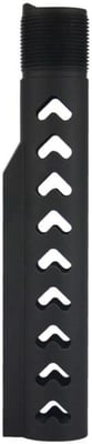 JE Machine Tech DPMS Platform MIL-SPEC Skeletonized Buffer Tube, Arrow Pattern, Black, PS-BTM3