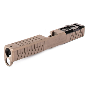ZEV Technologies For Gen 4 Glock 17, Enhanced Socom, Complete Slide, Includes Sights, Delta Point Pro Cover Plate and Zev Upper Parts Kit, Flat Dark Earth Finish SLD.KIT-Z17-4G-ESOC-DPP-FDE