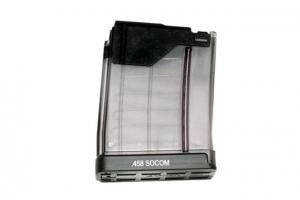 Wilson Combat AR Style Magazine, .458 SOCOM, 4 Round, Polymer, Lancer L5 AWM, Black, TR-458LMAG4