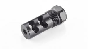 Wilson Combat Rapid-Thread Muzzle Brake, Flat Back, Whisper Suppressor, .30 Caliber, Black, SP-RTMBFB-30 SPRTMBFB30