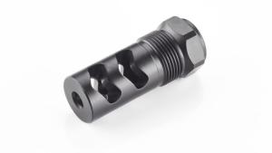 Wilson Combat Rapid-Thread Muzzle Brake, Flat Back, Whisper Suppressor.458 Caliber, Black, SP-RTMBFB-458 SPRTMBFB458