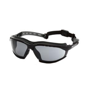 Pyramex Isotope Safety Glasses w/Gray H2MAX Anti-Fog Lens, Black, GB9420STM