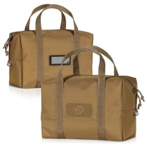 Savior Equipment Mini Hauler Duffle Bag, 2 Pack, Tan, 12.25x8.5x6in, SP-DUFMINI-2P-TN