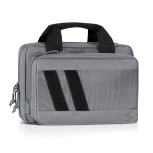 Savior Equipment Specialist Double Pistol Case, Gray, HC-DGSPORT-WS-GS HCDGSPORTWSGS