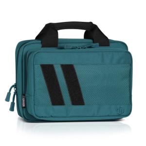 Savior Equipment Specialist Double Pistol Case, Savior Teal, 12.5x8.5x2.5in, HC-DGSPORT-WS-TE 812066034970