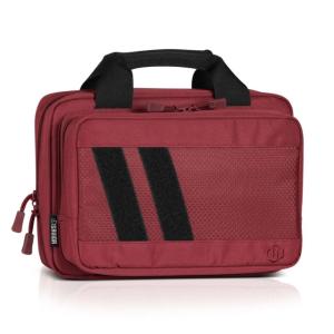 Savior Equipment Specialist Double Pistol Case, Sedona Red, 12.5in L x 8.5in H x 2.5in W, HC-DGSPORT-WS-RD HCDGSPORTWSRD