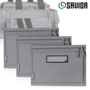 Savior Equipment Replacement Pistol Sleeve for Specialist Range Bag - 3 Pack, Gray, 11.5in x 7.5in, Gray, 11.5in x 7.5in, HC-RA3GUN-SPARE-3PC-GS