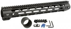 Midwest Industries Low Combat Rail Handguard, DPMS LR-308, 15 in, M-LOK, .150 Tang Height, Anodized, Black, MI-CRL308-15 MICRL30815