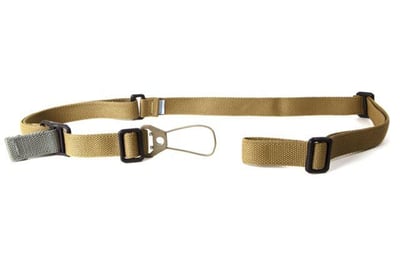 Blue Force Gear Vickers Ak Sling, Standard, Nylon Adjustor., Uwl-Pb Molded Attached To Front End, Coyote Brown K-SP-0046-CB 812114022454