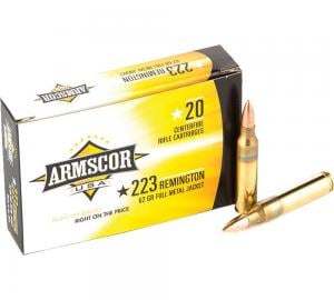 Armscor USA .223 Rem 62GR FMJ 20Rds 812285020129