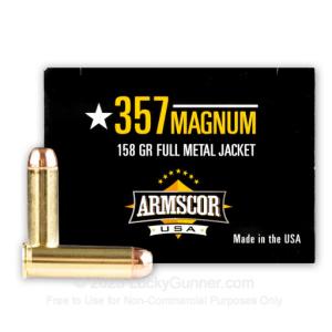 Armscor USA .357 Magnum Ammunition 1000 Rounds FMJ 158 Grains F AC 357-6N F AC 357-6N