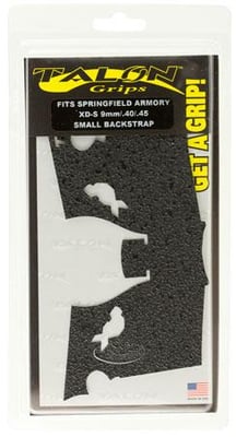Talon 207R Adhesive Grip Springfield XD-S 9/40/45 3.3"/4" Textured Rubber Black 207R