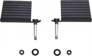 Fishbone Offroad Fishbone Foot Peg Set, Jeep Wranglers 1976 - 2006, Gloss Black, FB21078