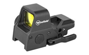 Firefield Impact XLT Red Dot Reflex Sight Multi-Reticle 1 MOA Adjustment CR2032 Battery QR Mount Unlimited Eye Relief Aluminum/Polymer Body Matte Black Finish FF26025