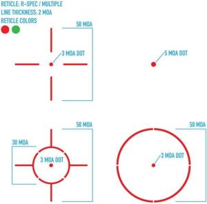 SightMark Ultra-Shot R-Spec Dual Shot 1x Reflex Sight G, SM26033G SM26033G