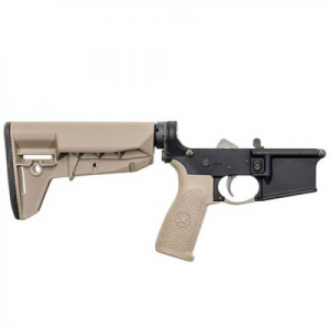 Bravo Complete Widebody Lower Receiver With MOD-2-SOPMOD Stock FDE 