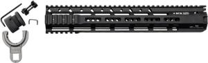 Bravo Company MFG RAIDER-M13 Rail Handguard, 13 in, M-LOK, Aluminium, Black Anodized, RAIDERM13556BLK