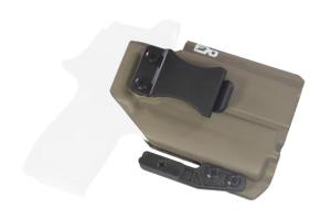 FDO Industries The Pyre Lightbearing IWB Kydex Holster for Sig P320 Compact w/Olight PL-Mini 2 w/claw and Optic cut, Flat Dark Earth, 3335