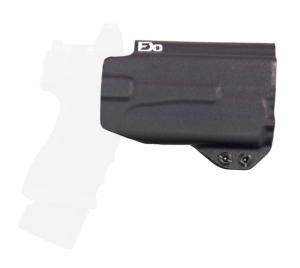 FDO Industries The Prodigy Lightbearing OWB Kydex Holster for Glock 19/19X/32/45 w/Olight PL-Mini 2 w/ Teklok and Optic cut, Black, 3427