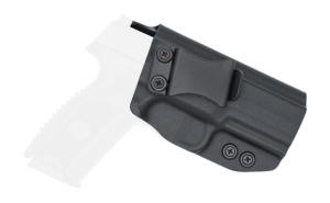 Rounded IWB KYDEX Holster, FNH 509, Right Hand, Black, CEA000353