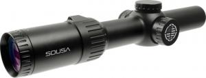 SOUSA OPTICS Mantis 1-6X24 Riflescope, BDC Reticle, 1/2 MOA, SFP, Black, Medium, MA1624BDC 812649010391
