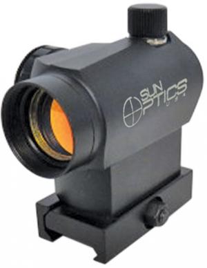Sun Optics Red Micro Sight, T-Dot Reticle, Red/Green High Mount CD13-ES004T CD13ES004T