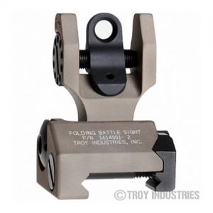 Troy Folding Rear Battle Sight FDE SSIGFBSROFT