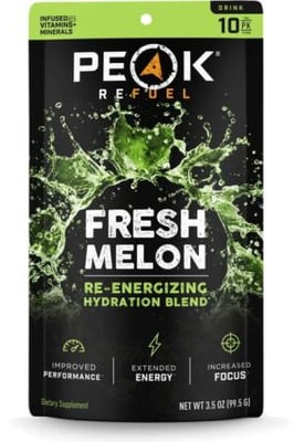Peak Refuel Fresh Melon Re-Energizing Drink Stick Pack, 10 Pack, 58874