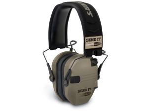 Walker's Razor Slim Patriot Send It Electronic Earmuffs (NRR 23dB) Flat Dark Earth - 141173