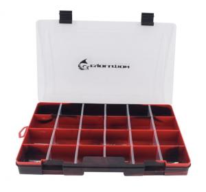 Evolution Outdoor Drift Series 3700 Colored Tackle Tray, Red/Black, 3700, 37003-EV