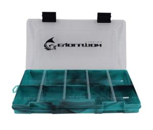 Evolution Outdoor Drift Series 3500 Colored Tackle Tray, Seafoam Green/Black, 3500, 35017-EV 35017EV