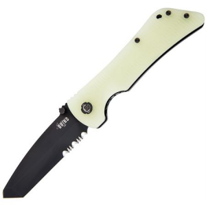 Southern Grind Knives 20359 Bad Monkey Tanto Black Serrate