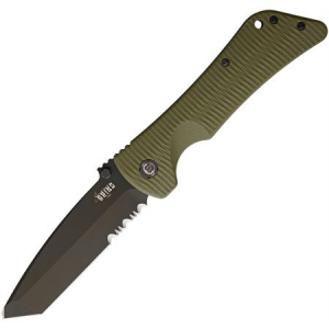 Southern Grind Knives 20434 Bad Monkey Tanto Black Serrate SG03060203