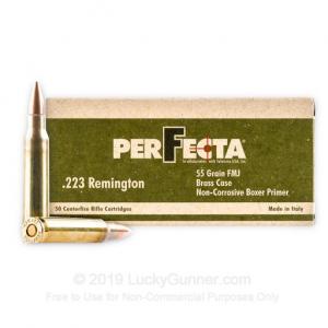 223 Rem - 55 Grain FMJ - Fiocchi PerFecta - 50 Rounds 814950013047