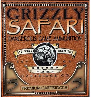 Grizzly Ammunition Safari Rifle Ammunition GC416RG5, 416 Rigby, Solid Brass, 400  GR, 2400  fps, 5 Rd/bx