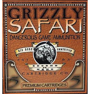 Grizzly Cartridge Safari 458 Lott Ammo 500 Grain Solid Round Nose Lead Free Box of 5 815152011046 Free Shipping with $100 