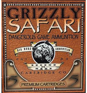 Grizzly Cartridge Safari 470 Nitro Express Ammo 500 Grain Barnes TSX Solid Hollow Point Lead Free Box of 5 815152011053 Free Shipping with $100 