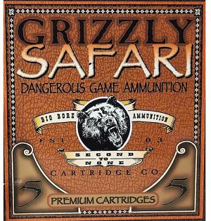 Grizzly Cartridge Safari 470 Nitro Express Ammo 500 Grain Solid Round Nose Lead Free Box of 5 815152011060 Free Shipping with $100 