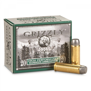 Grizzly Cartridge 454 Casull 265 Grain Wide Flat Nose Gas Checked Pistol Ammo, 20 Rounds, GC454CL1 GC454CL1