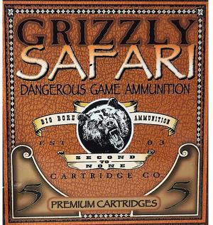 Grizzly Cartridge Safari 458 Winchester Magnum Ammo 500 Grain Solid Round Nose Lead Free Box of 5 815152012050 Free Shipping with $100 